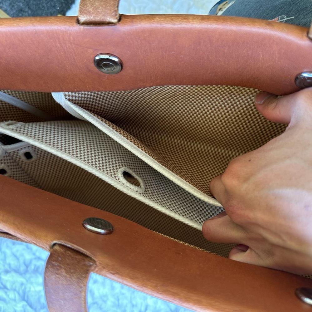 Hermes Herbag Cabas GM W/ Original Insert - Picture 12 of 15